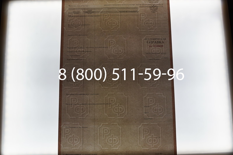 Купить Академическая справка 1996-2009 года в Воронеже