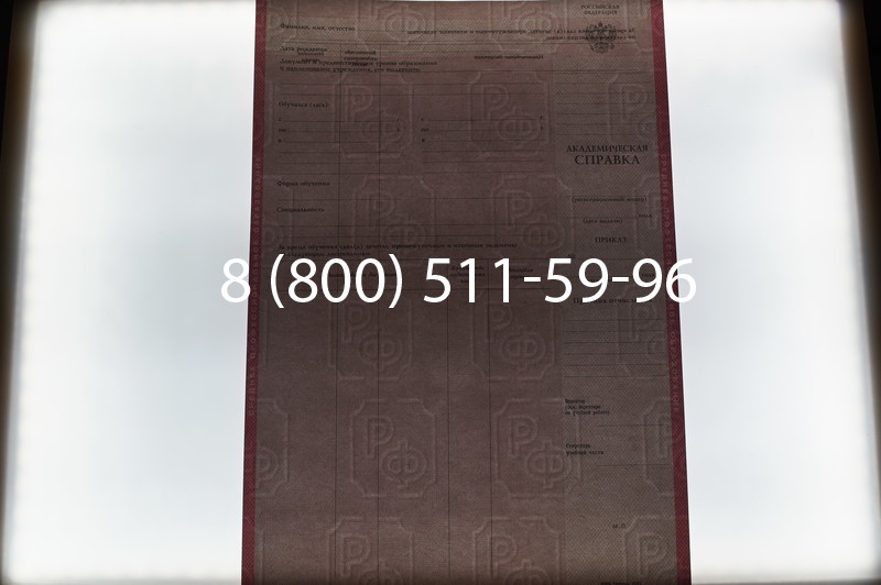 Купить Академическая справка образца 1996-2009 год для колледжа в Воронеже