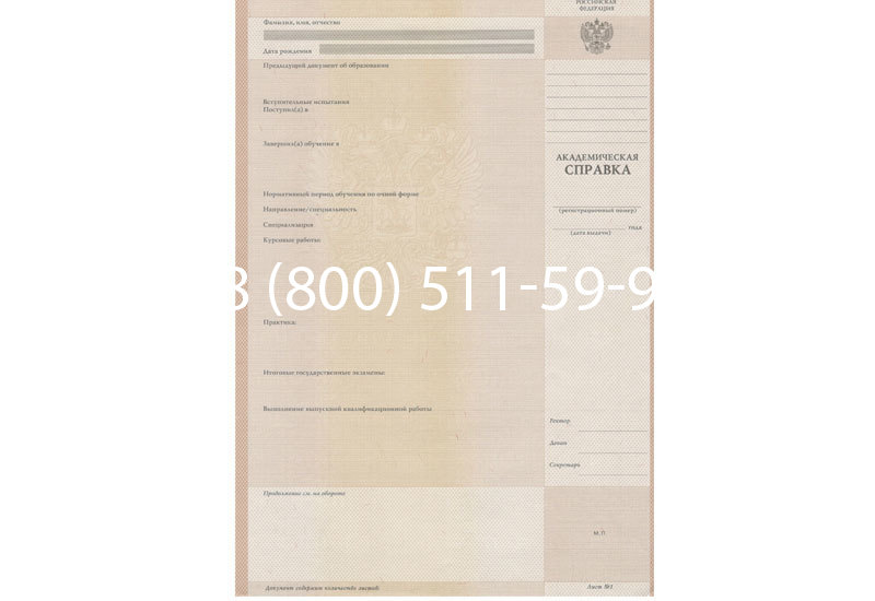 Купить Академическая справка 1996-2009 года в Воронеже Купить Академическая справка 1996-2009 года в Воронеже