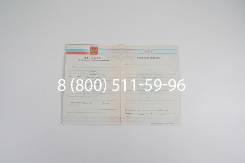 Купить Аттестат за 9 класс 2007-2010 годов в Воронеже