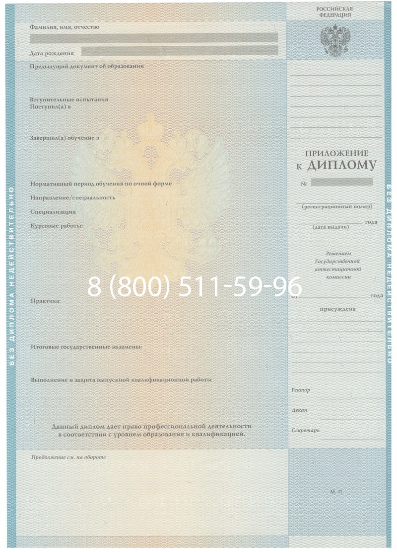 Заказать Диплом бакалавра 2010-2011 годов в Воронеже