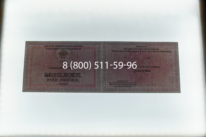 Заказать Диплом доктора наук 2007 в Воронеже