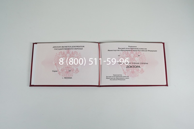 Заказать Диплом доктора наук 2007 в Воронеже