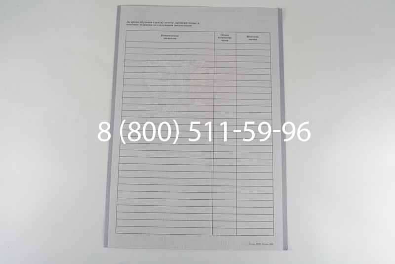 Диплом колледжа 2007-2010 годов в Воронеже