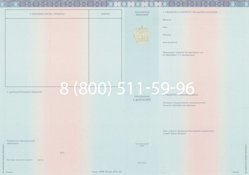 Заказать Диплом о высшем образовании 2014-2026 годов в Воронеже