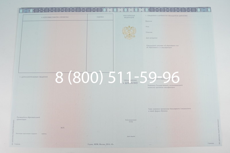 Диплом о высшем образовании 2014-2026 годов в Воронеже