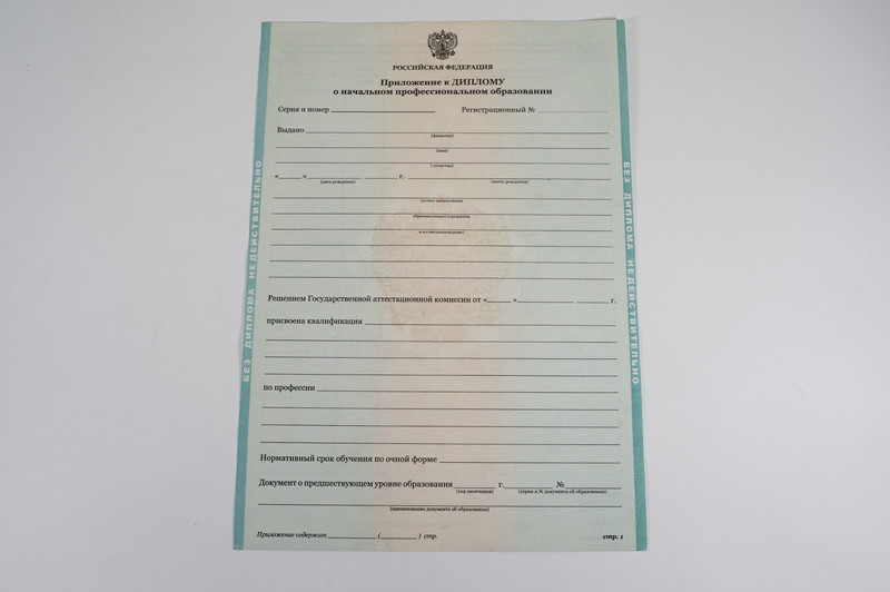 Диплом о начальном образовании  2010-2026 годов в Воронеже