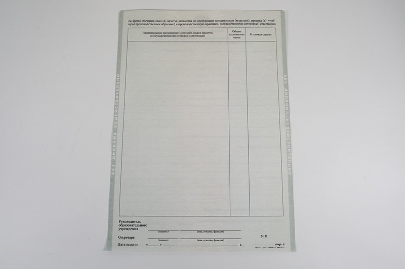 Диплом о начальном образовании  2010-2026 годов в Воронеже