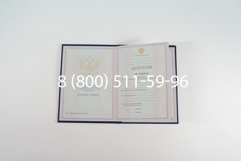 Диплом о среднем образовании 1997-2002 годов в Воронеже