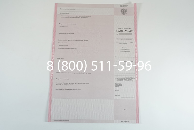 Диплом о среднем образовании 1997-2002 годов в Воронеже