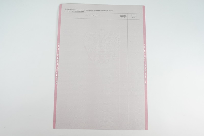 Диплом о среднем образовании 1997-2002 годов в Воронеже