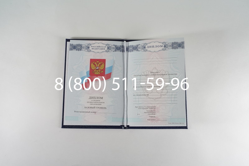 Диплом о среднем образовании 2007-2010 годов в Воронеже