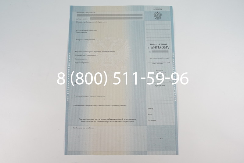 Диплом о высшем образовании 2012-2013 годов в Воронеже