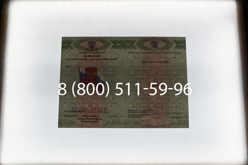 Заказать Диплом ПТУ 2014-2026 года в Воронеже