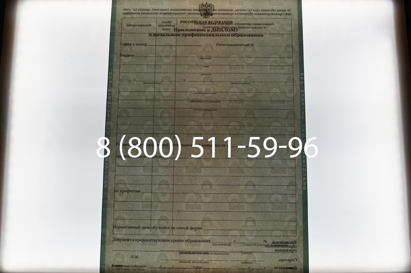 Заказать Диплом ПТУ 2014-2026 года в Воронеже