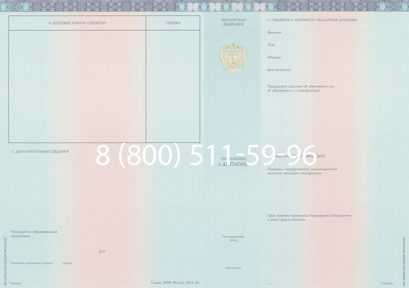 Заказать Диплом специалиста 2014-2026 года в Воронеже