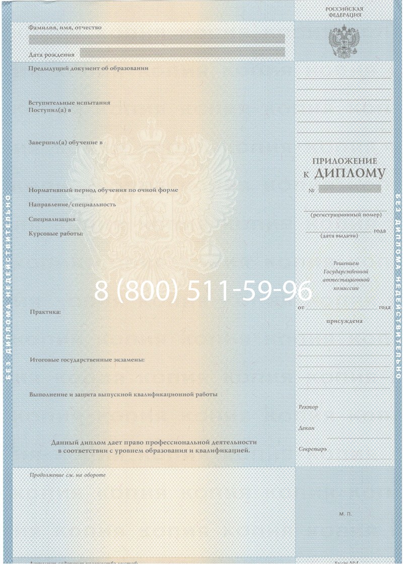 Купить Диплом специалиста 2003-2009 годов в Воронеже