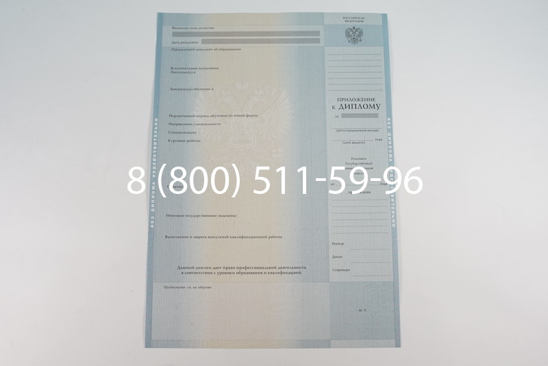 Диплом специалиста 2012-2013 годов в Воронеже