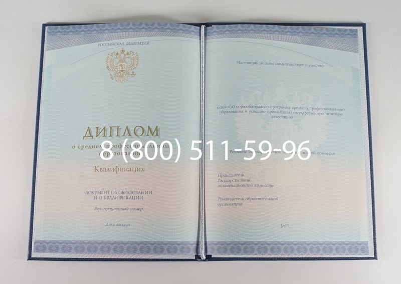 Диплом техникума (Спецбланк) 2014-2026 года в Воронеже