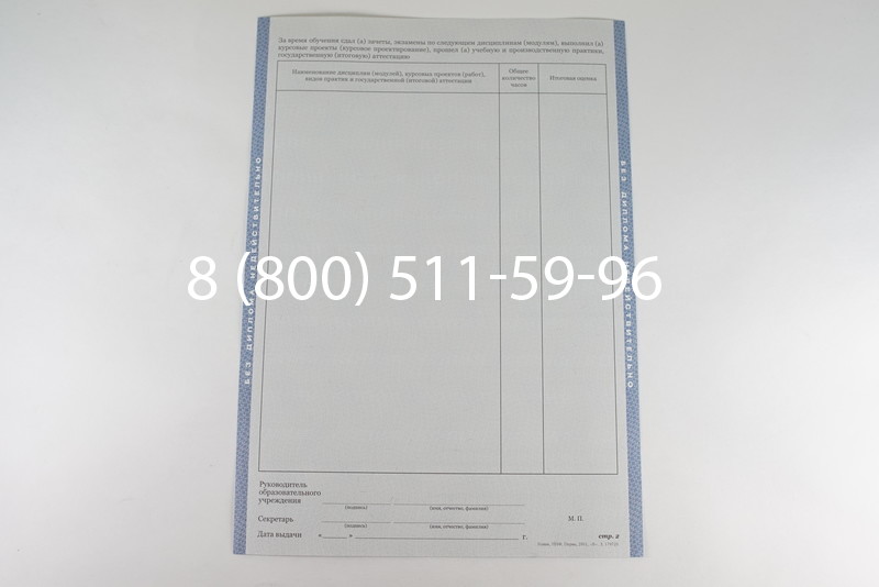 Диплом техникума 2011-2013 годов в Воронеже