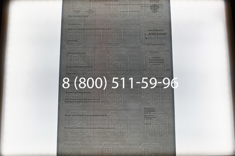 Заказать Диплом училища 2007-2009 годов в Воронеже