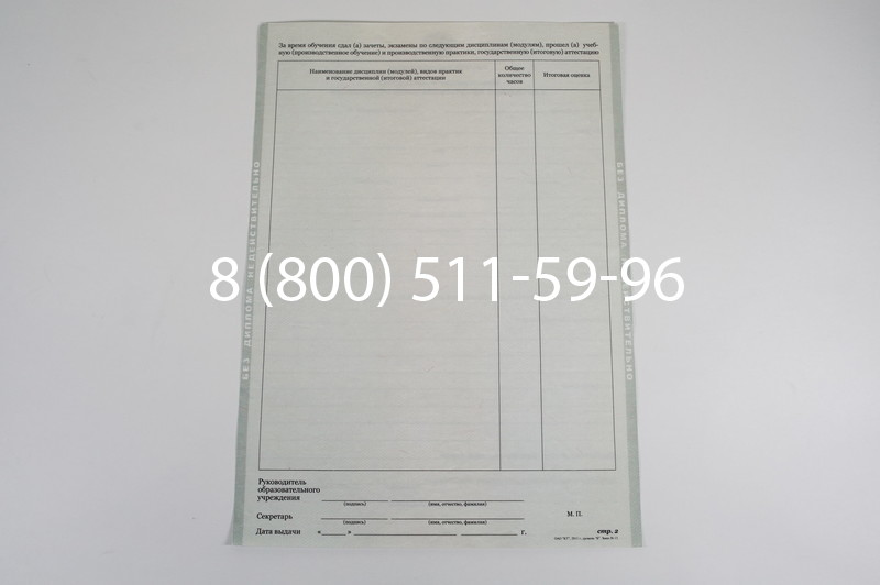 Диплом училища 2010 год в Воронеже