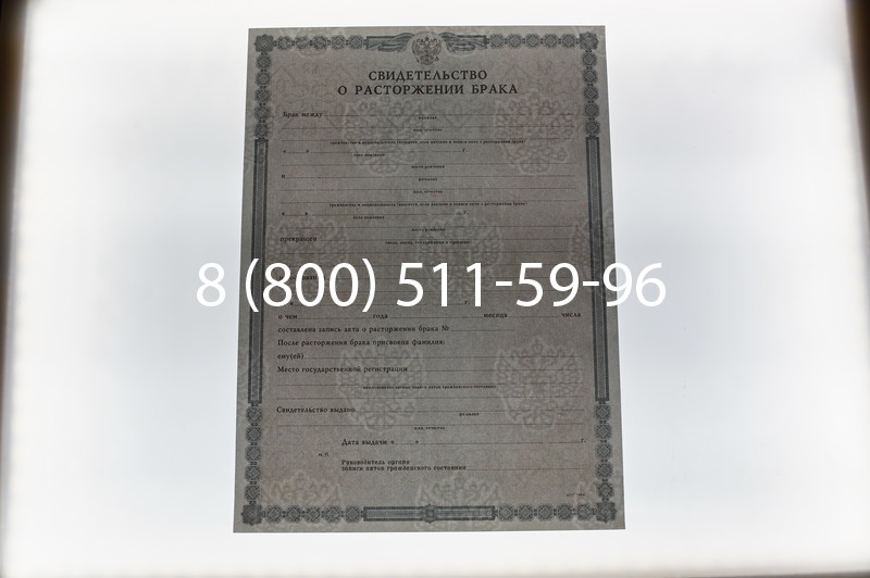 Купить Свидетельство о разводе в Воронеже